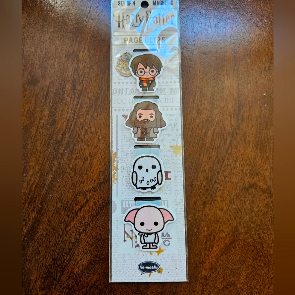 NWT Harry Potter Magnetic Page Clips Set